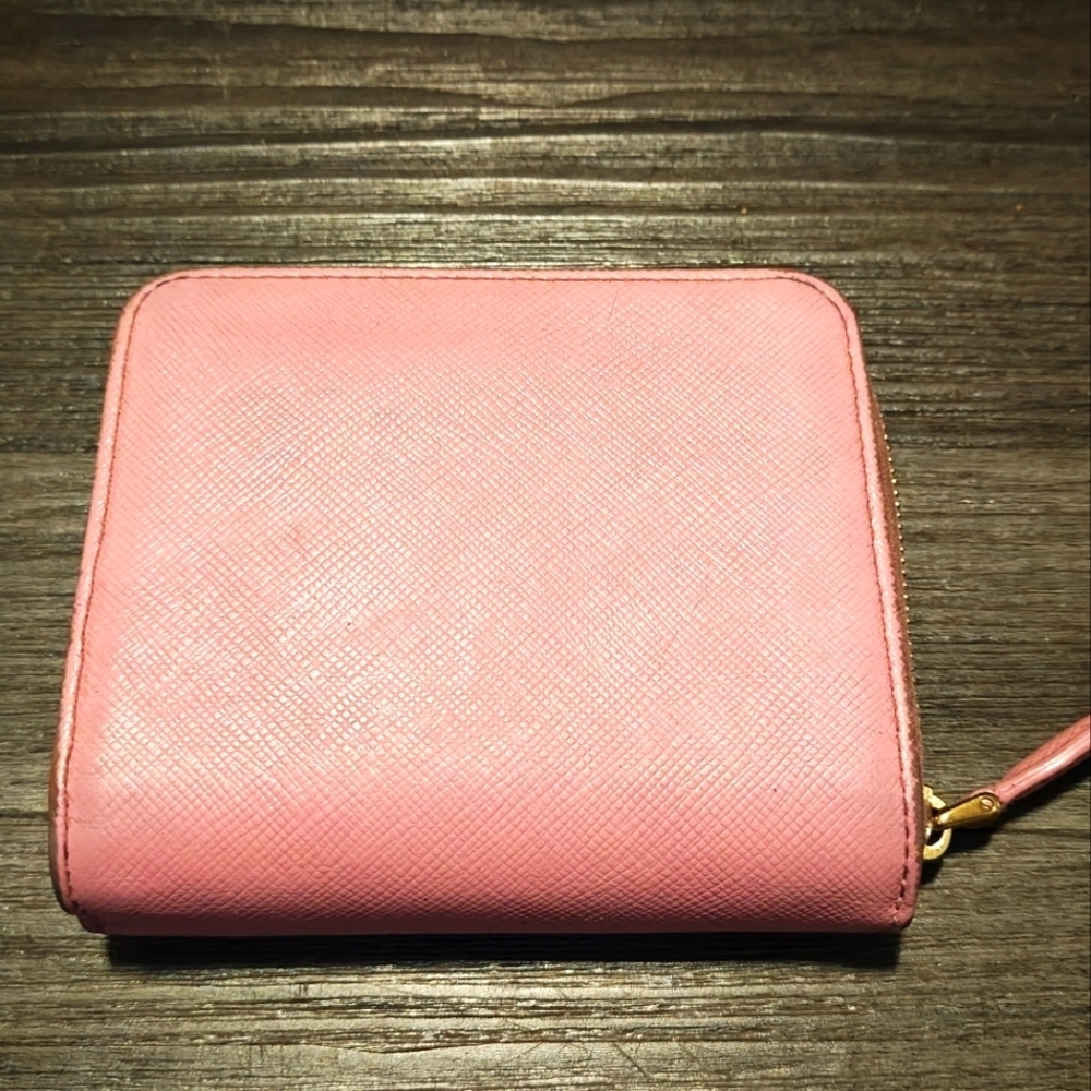 Prada Saffiano Lux Leather Compact Wallet - Picture 4 of 12